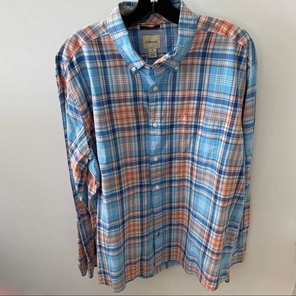 G.H. Bass & Co. Other - Men’s Blue Plaid Sz XL Dress shirt G.H.Bass